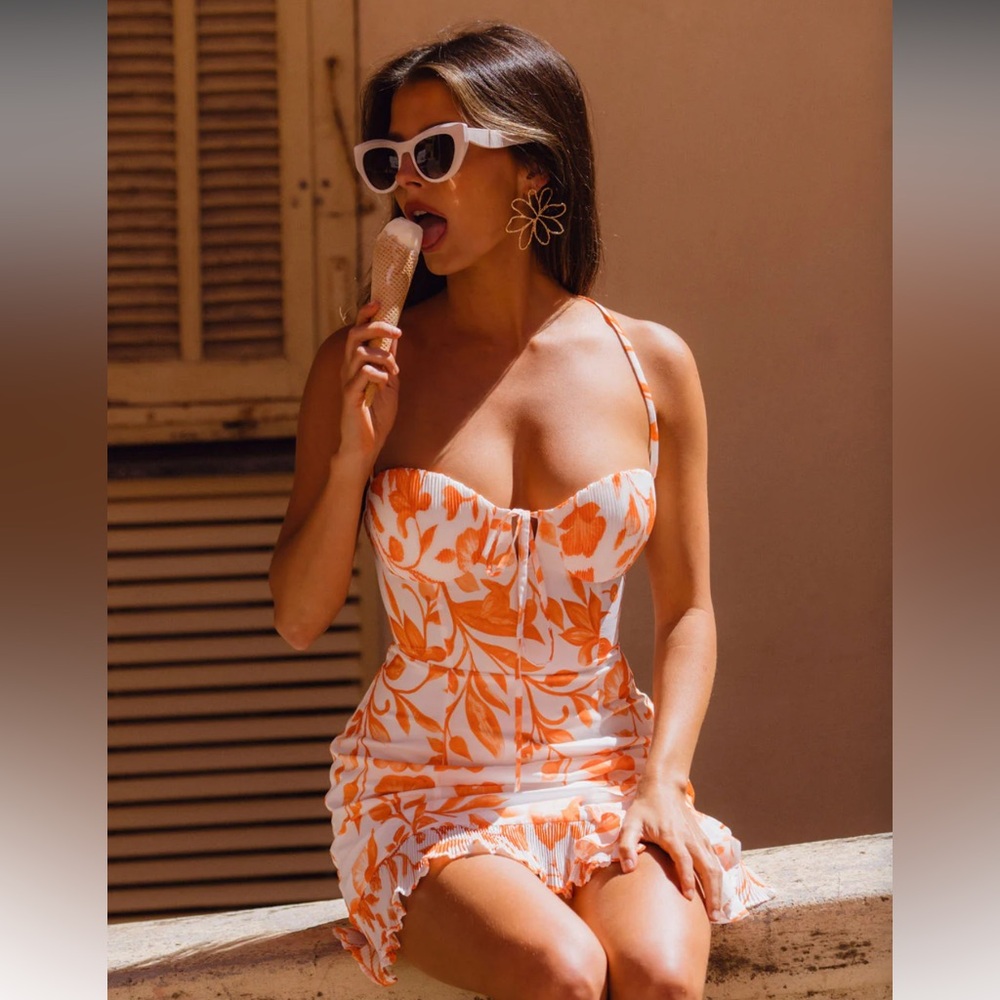 12th Tribe Belle Floral Mini Dress - Picture 4 of 14